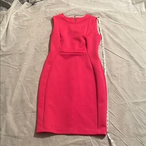 Calvin Klein Vibrant Pink reddish Mini Dress